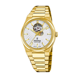 Festina Swiss Made 40mm Rivé Open Heart Silver Dial Men's Watch F20062/1