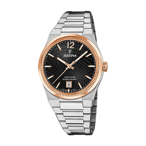 Festina Swiss Rivé 35mm Black Dial Women's Watch F20066/4