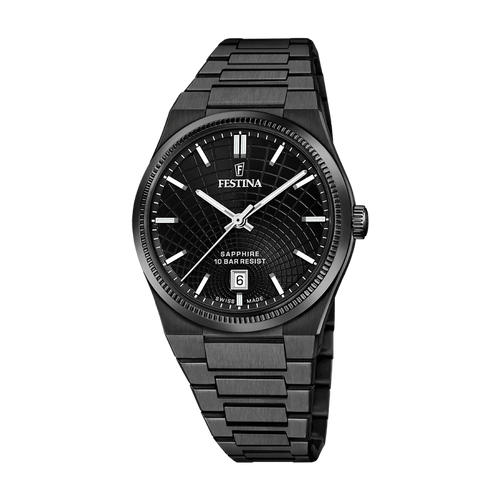 Festina Swiss Rivé 40mm Black Dial Men's Watch F20080/1