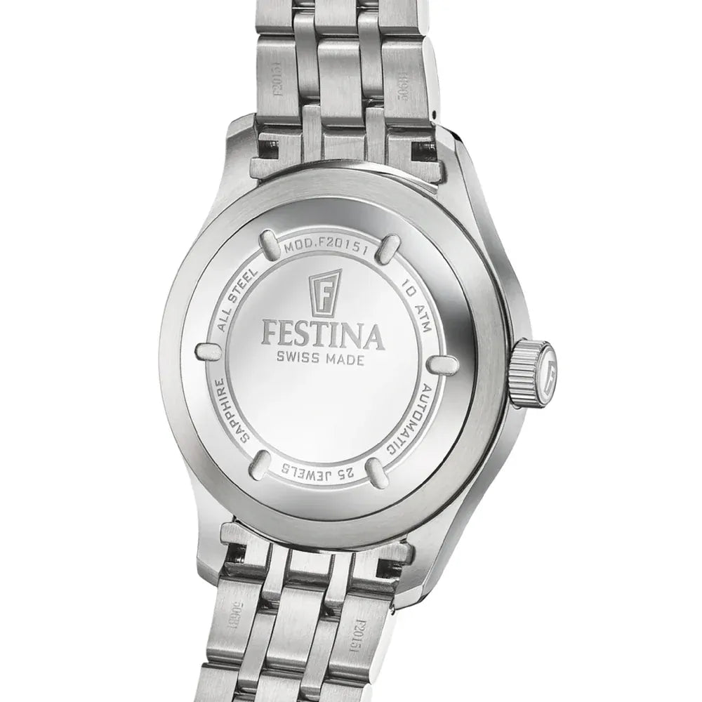 Festina Swiss Made 43mm Aviator North Black Dial Men's Watch F20151/D