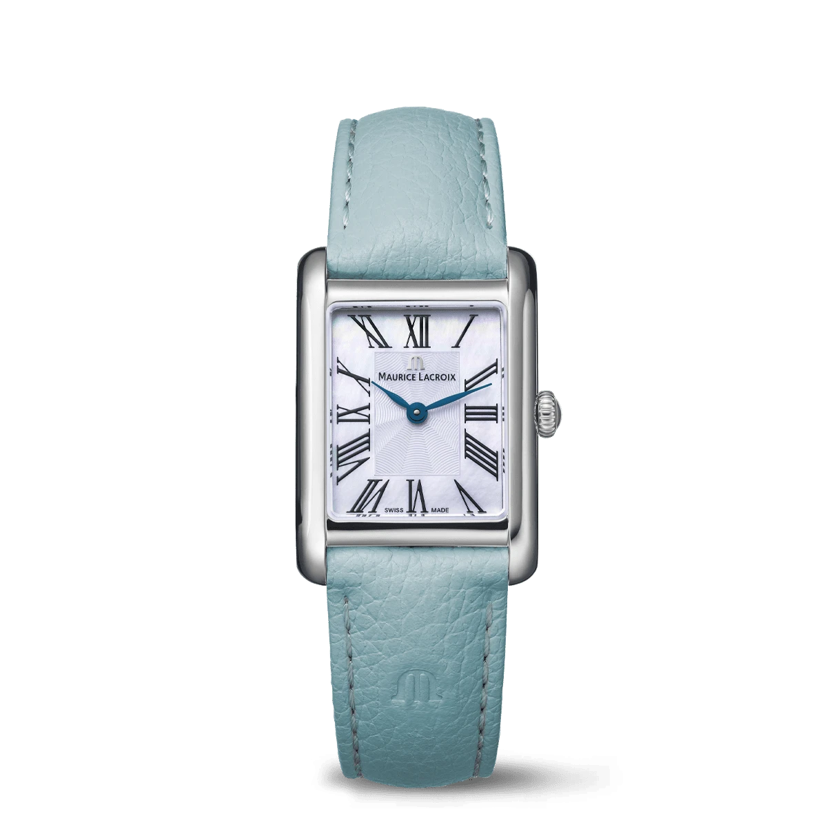 Maurice Lacroix FIABA Square 24mm White Mother of Pearl Dial Women's Watch FA1205-SS001-160-4