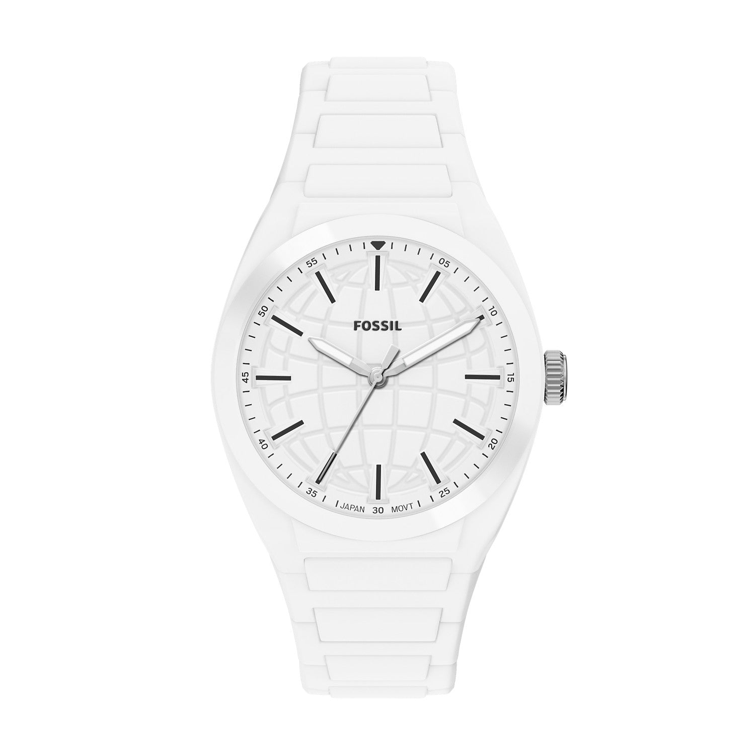 Fossil Everett 42mm White Dial Men's Watch FS6176