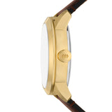 Fossil Townsman Big Tic 42mm Gold Dial Men's Watch FS6190