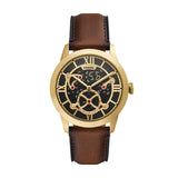 Fossil Townsman Big Tic 42mm Gold Dial Men's Watch FS6190