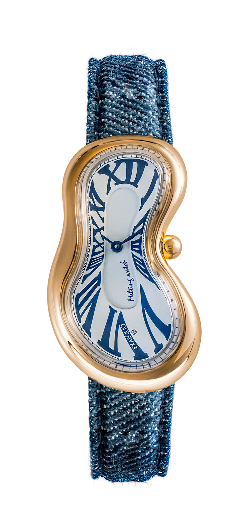 EXAEQUO Classic Melting Watch 28mm White Jeans Dial Men's Watch EX 0002.0012