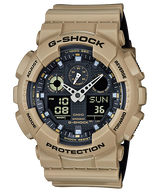 G-Shock GA-100 Military Series Analog-Digital 51.2mm Black Dial Men's Watch GA100L-8A