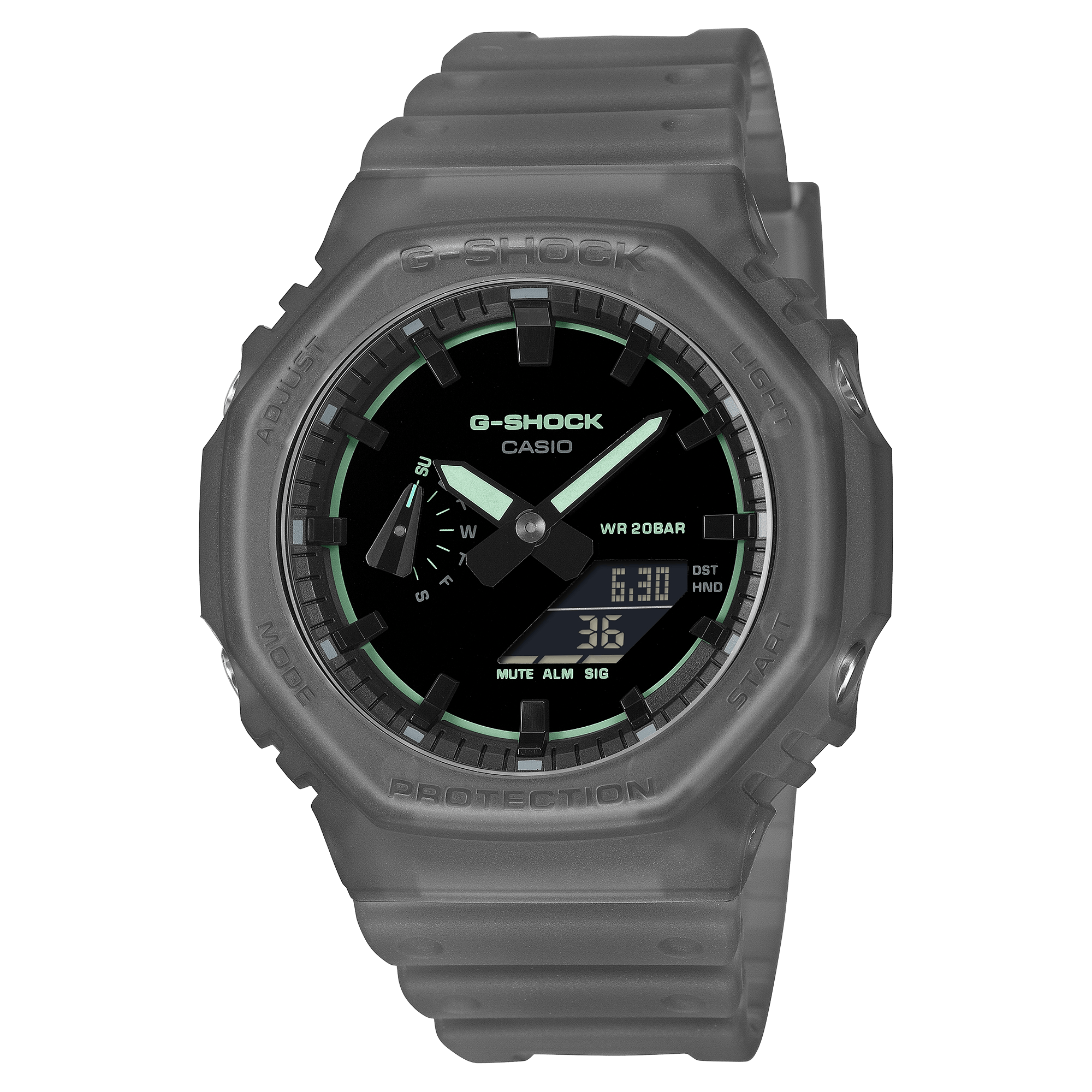 G-Shock Analog-Digital 2100 Series 45.4mm Black/Digital Dial Men's Watch GA2100K-1A