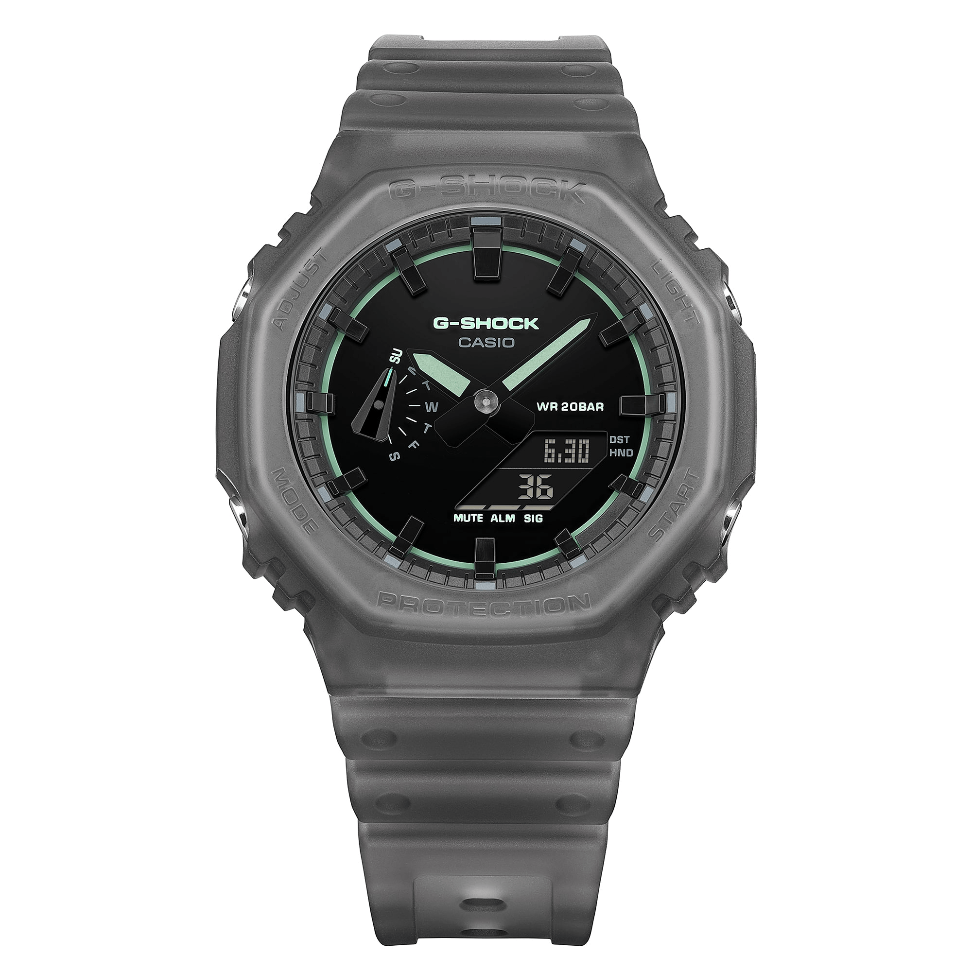 G-Shock Analog-Digital 2100 Series 45.4mm Black/Digital Dial Men's Watch GA2100K-1A