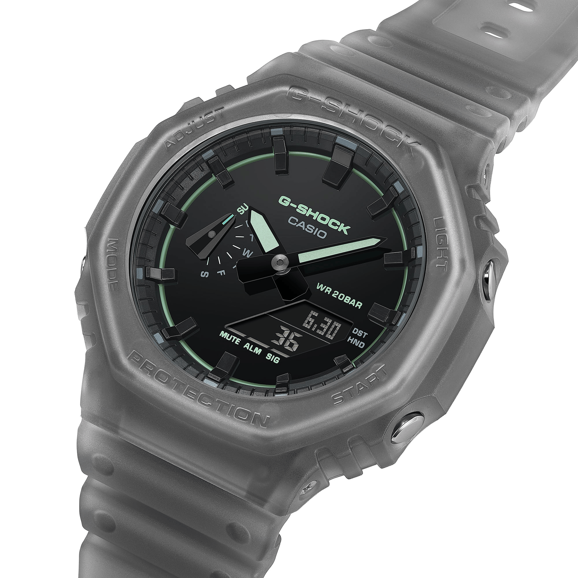 G-Shock Analog-Digital 2100 Series 45.4mm Black/Digital Dial Men's Watch GA2100K-1A