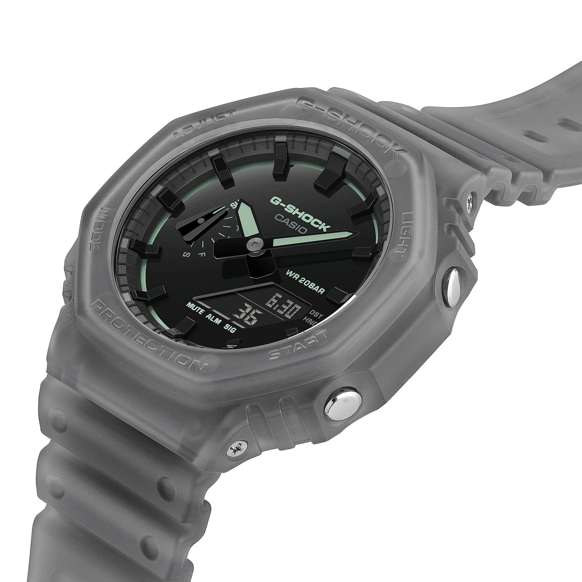 G-Shock Analog-Digital 2100 Series 45.4mm Black/Digital Dial Men's Watch GA2100K-1A