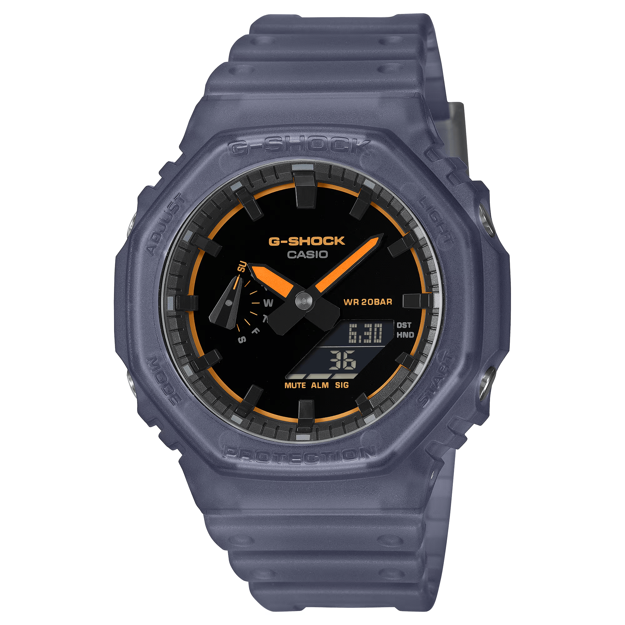 G-Shock Analog-Digital 2100 Series 45.4mm Black/Digital Dial Men's Watch GA2100K-2A