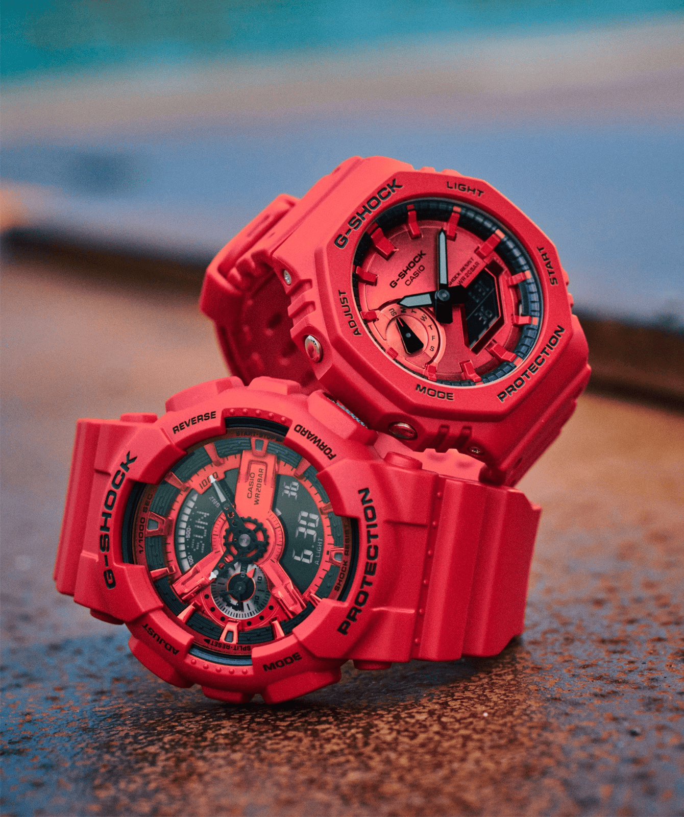 G-Shock Analog-Digital 110 Series 51.2mm Black/Digital Dial Men's Watch GA110RRB-4A