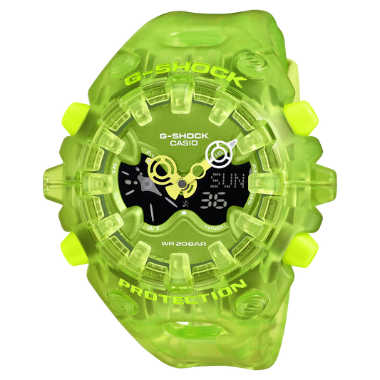 G-Shock Analog-Digital GA-V01 Series 58.2mm Neon Green-Digital Dial Men's Watch GAV01SKE-3A