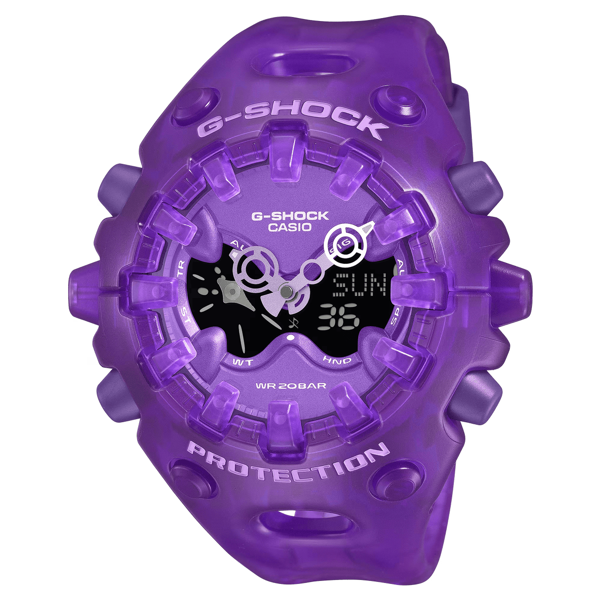 G-Shock Analog-Digital GA-V01 Series 58.2mm Deep Purple-Digital Dial Men's Watch GAV01SKE-6A