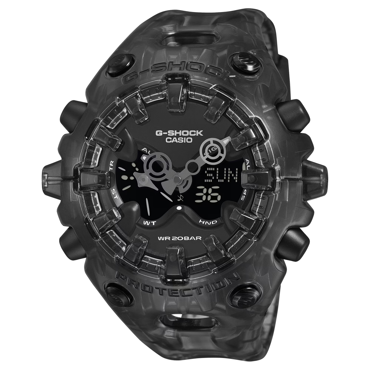 G-Shock Analog-Digital GA-V01 Series 58.2mm Smoky Black-Digital Dial Men's Watch GAV01SKE-8A