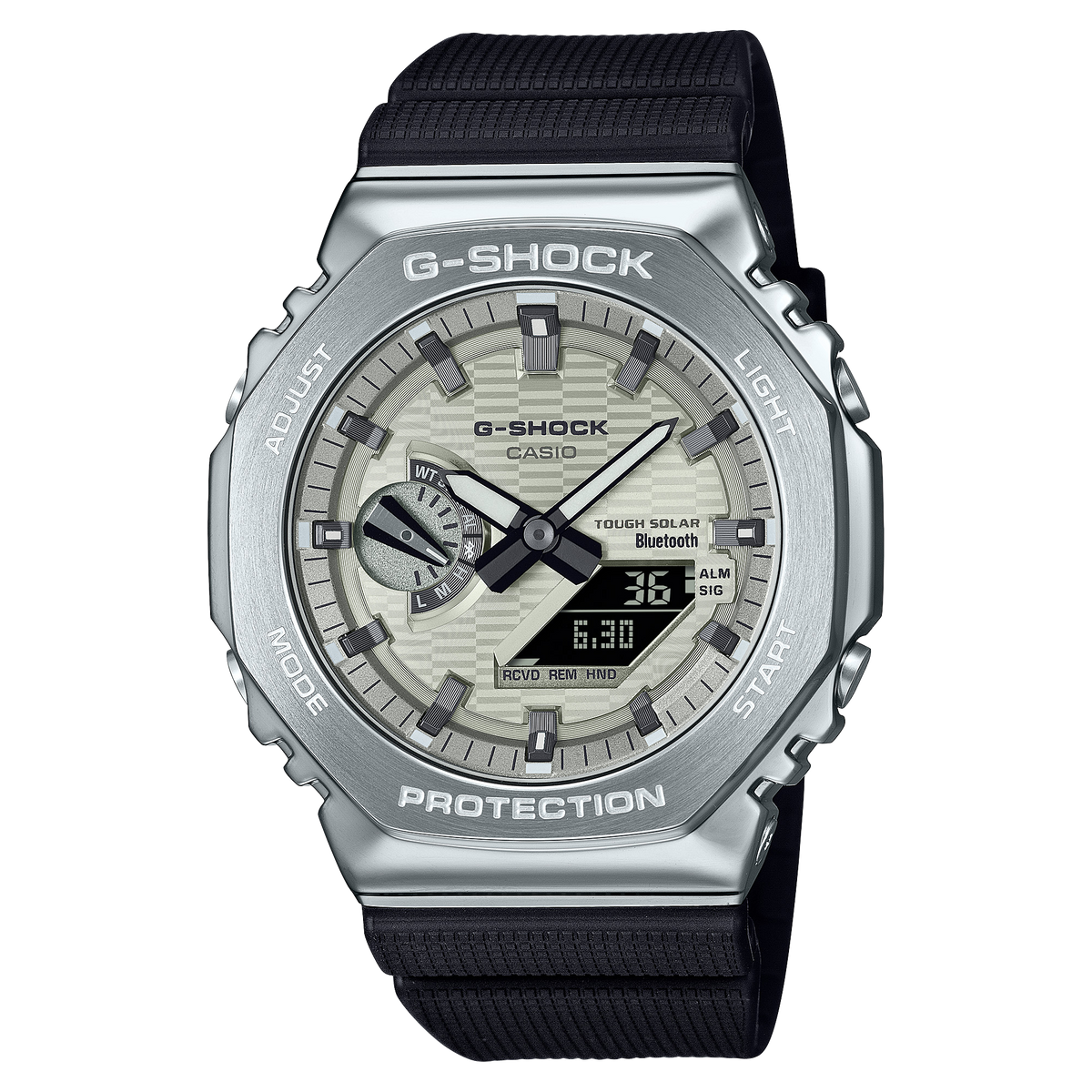 G-Shock G-STEEL 2100 Series 44.4mm Light Yellow Gold Dial Men's Watch GBM2100A-8B