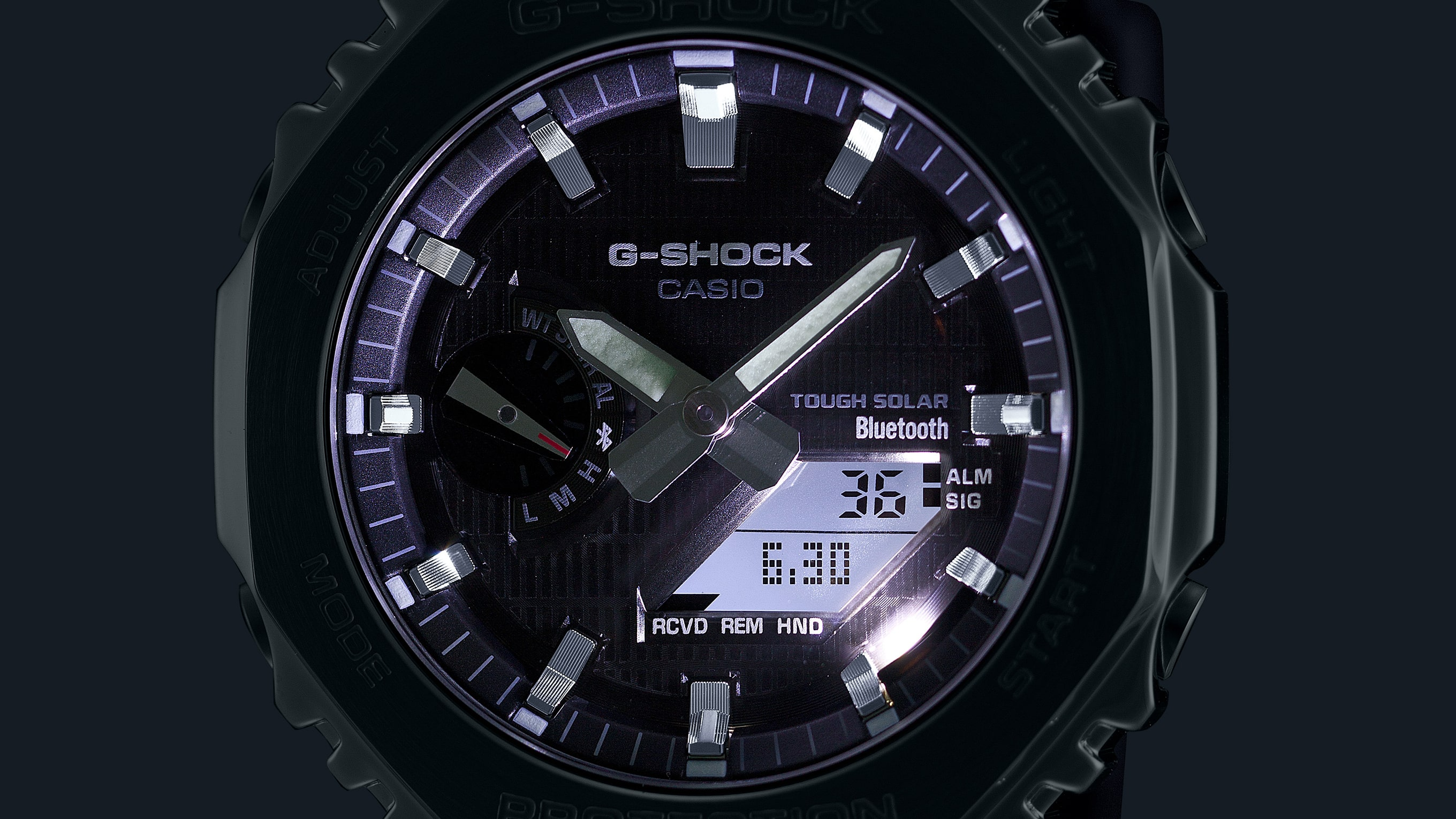 G-Shock G-STEEL 2100 Series 44.4mm Purple Dial Men's Watch