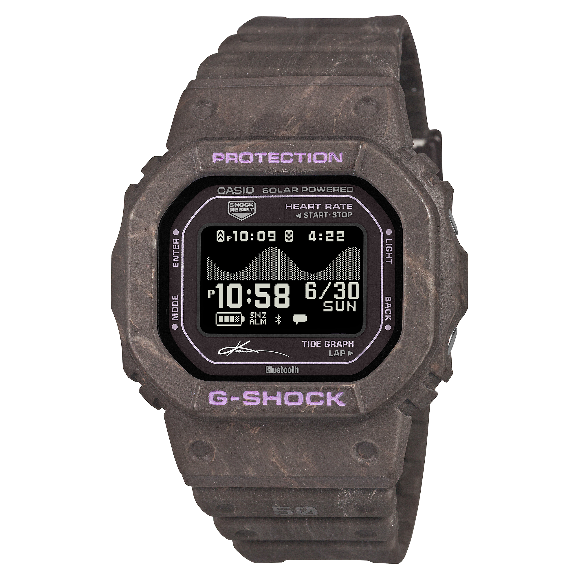 G-Shock G-LIDE Kanoa Igarashi Signature 44.5mm Brown Dial Men's Watch GBX-H5600KI-5