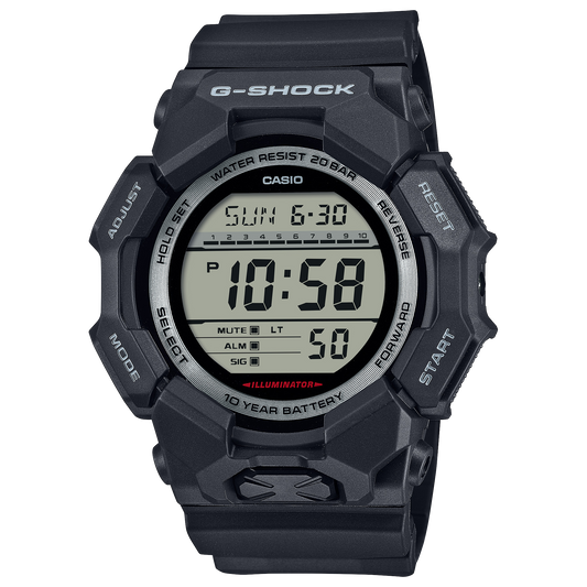 G-Shock Digital 10-Year Battery Black Men's Watch GD010-1