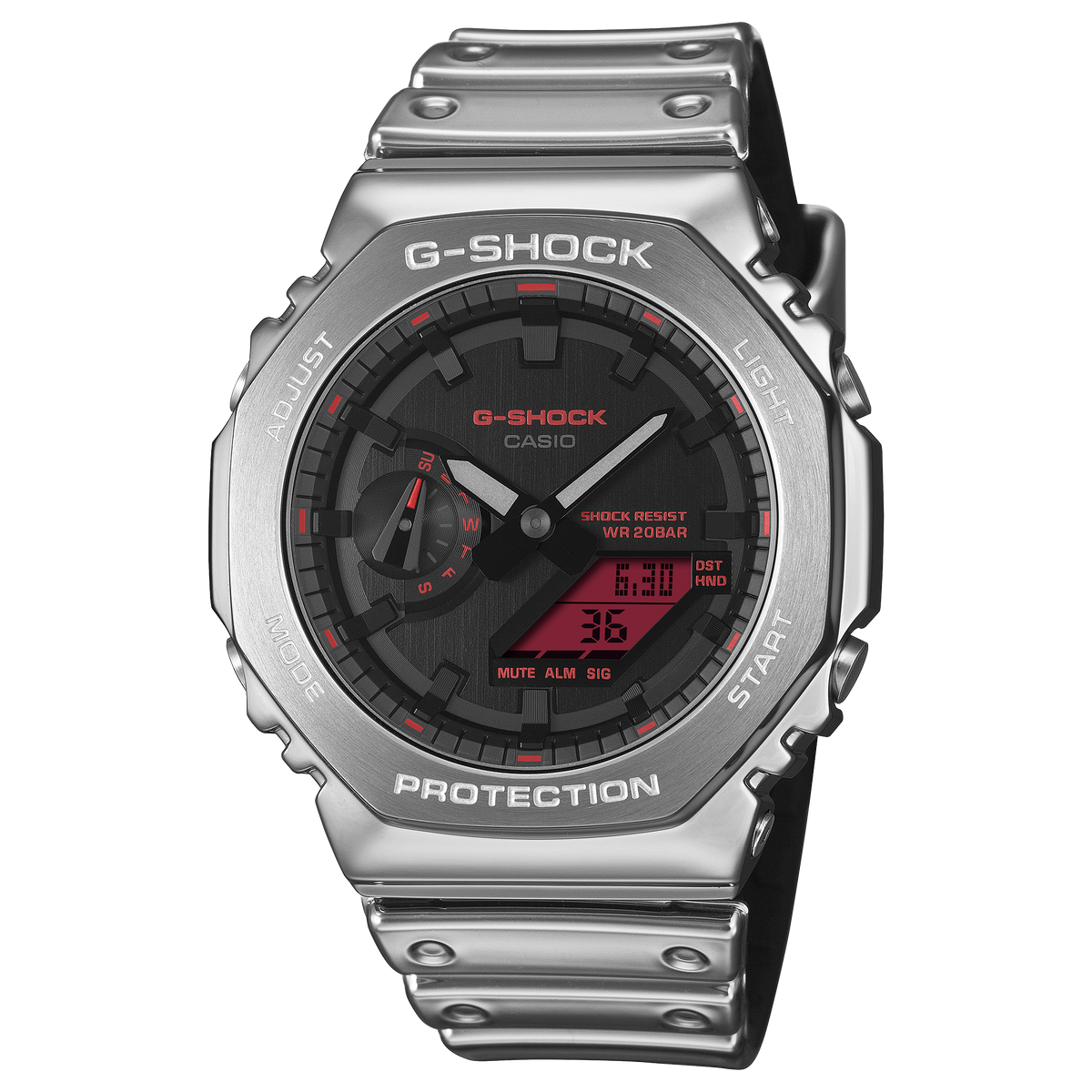 G-Shock Analog-Digital 2100 Series Fine Metallic Series 44.4mm Black Dial Men's Watch GM2100YRA-8A