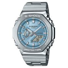 G-Shock G-STEEL Analog-Digital Full Metal Light Blue Men's Watch GM2110D-2A