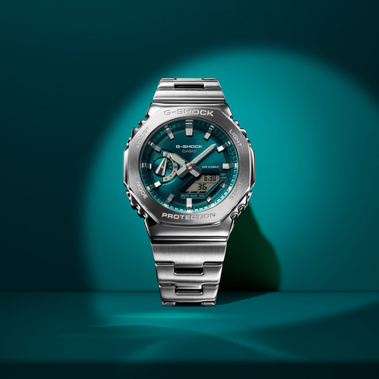 G-Shock G-STEEL 2100 Series 44.4mm Blue-Green Dial Men's Watch GM2110D-3A1