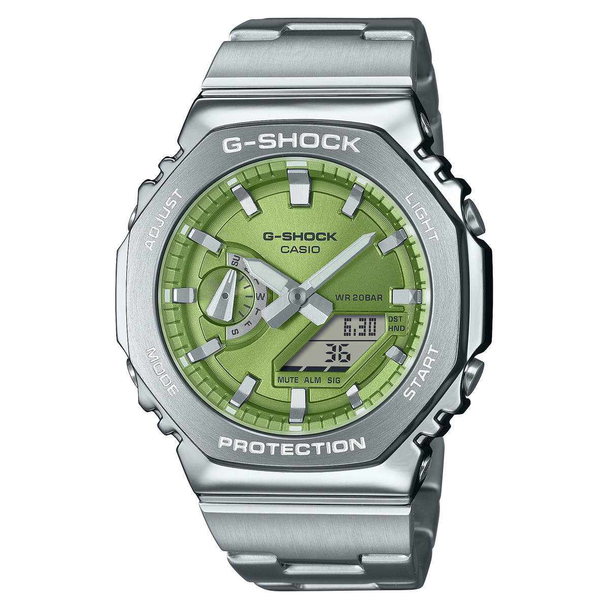 G-Shock G-STEEL Analog-Digital Lime Green Steel Men's Watch GM2110D-3A