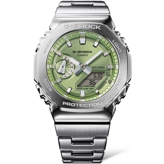 G-Shock G-STEEL Analog-Digital Lime Green Steel Men's Watch GM2110D-3A