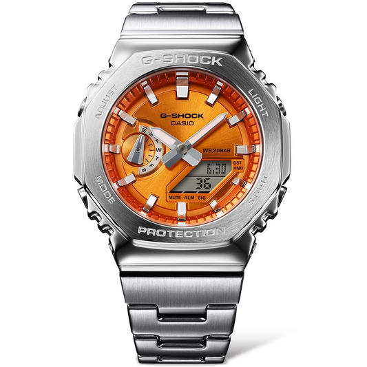 G-Shock G-STEEL Analog-Digital Orange Dial Steel Men's Watch GM2110D-4A