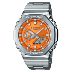 G-Shock G-STEEL Analog-Digital Orange Dial Steel Men's Watch GM2110D-4A