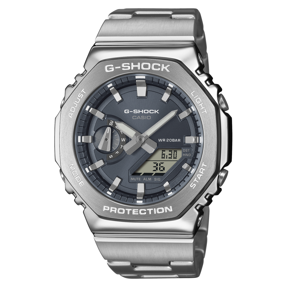 G-Shock G-STEEL 2100 Series 44.4mm Grey Dial Men's Watch GM2110D-8A