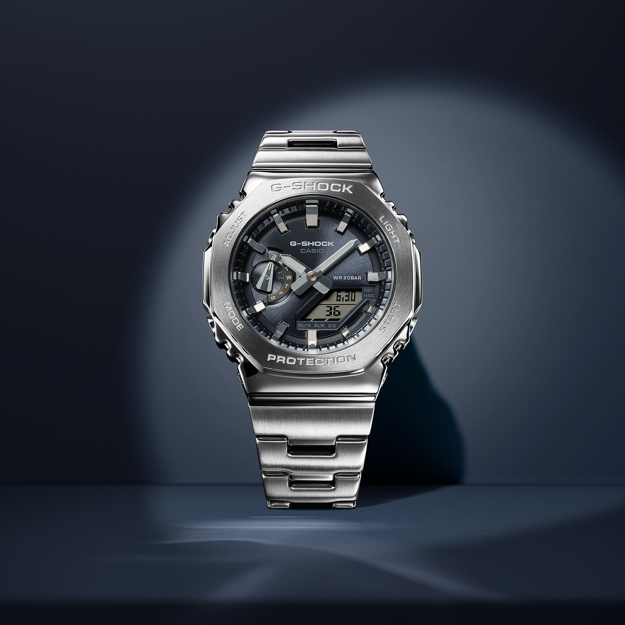 G-Shock G-STEEL 2100 Series 44.4mm Grey Dial Men's Watch GM2110D-8A