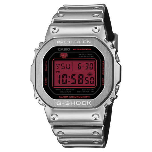 G-Shock Digital 5600 Series 43.2mm Red/Black-Digital Dial Men's Watch GM5600YRA-8