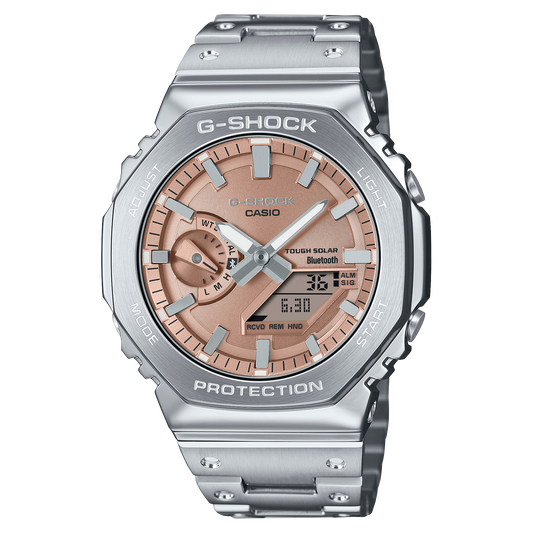 G-Shock Analog-Digital Full Metal Salmon Dial Men's Watch GMB2100AD-5A