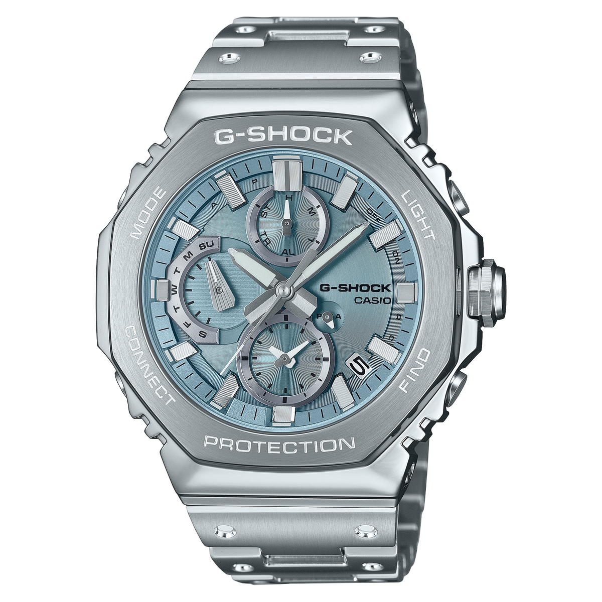 G-Shock Full-Metal Chronograph 46.3mm Ice Blue Dial Men's Watch GMCB2100AD2A