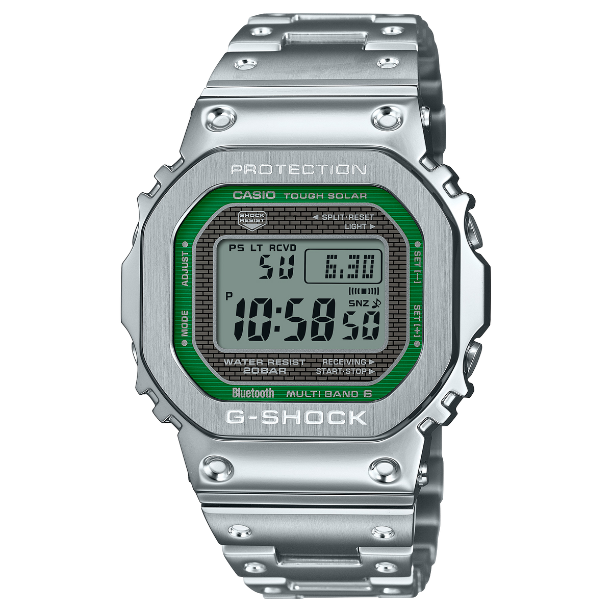 G-Shock Digital Full Metal Green Dial Men's Watch GMWB5000D-3