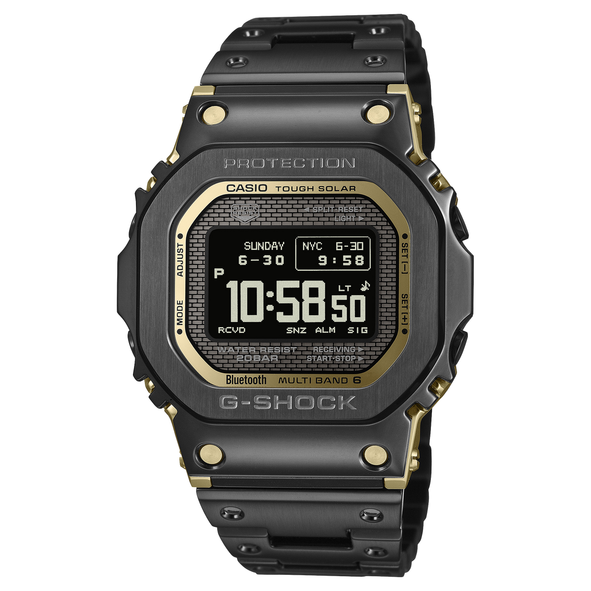 G-Shock Full Metal 5000 Series 43.6mm Digital/Grey Dial Men's Watch GMWBZ5000BD1