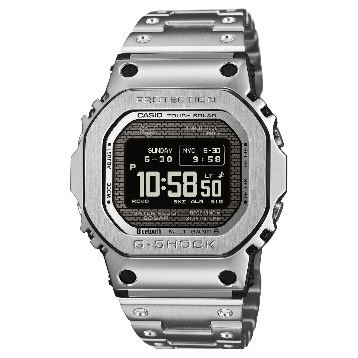 G-Shock Full Metal 5000 Series 43.6mm Digital/Grey Dial Men's Watch GMWBZ5000D-1