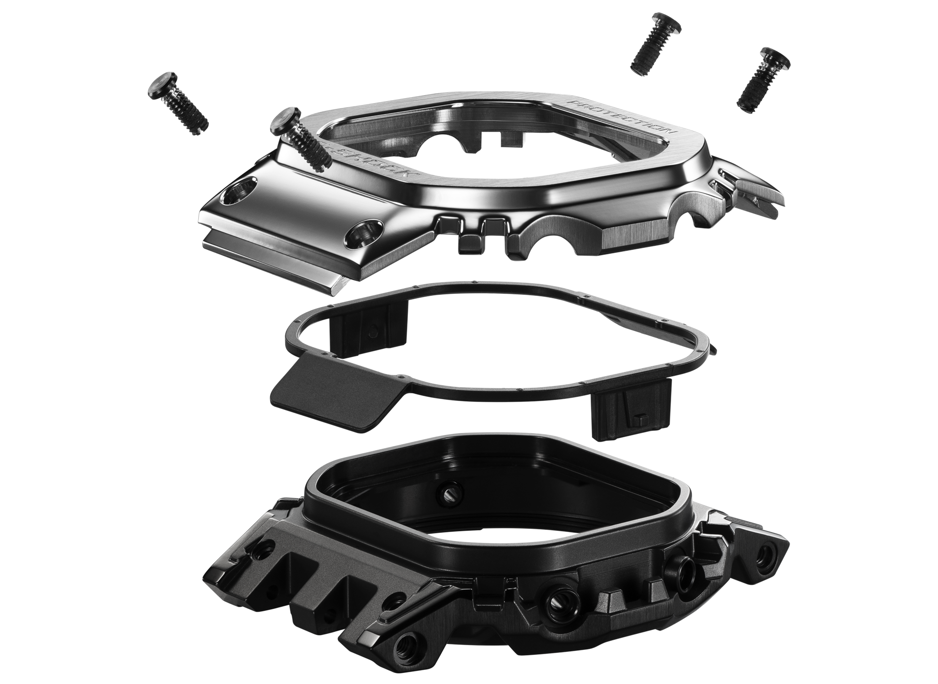 G-Shock Full Metal 5000 Series 43.6mm Digital/Black Dial Men's Watch GMWBZ5000GD9