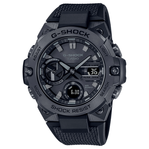 G-Shock G-STEEL Slim Analog-Digital Black Men's Watch GSTB400BB-1A
