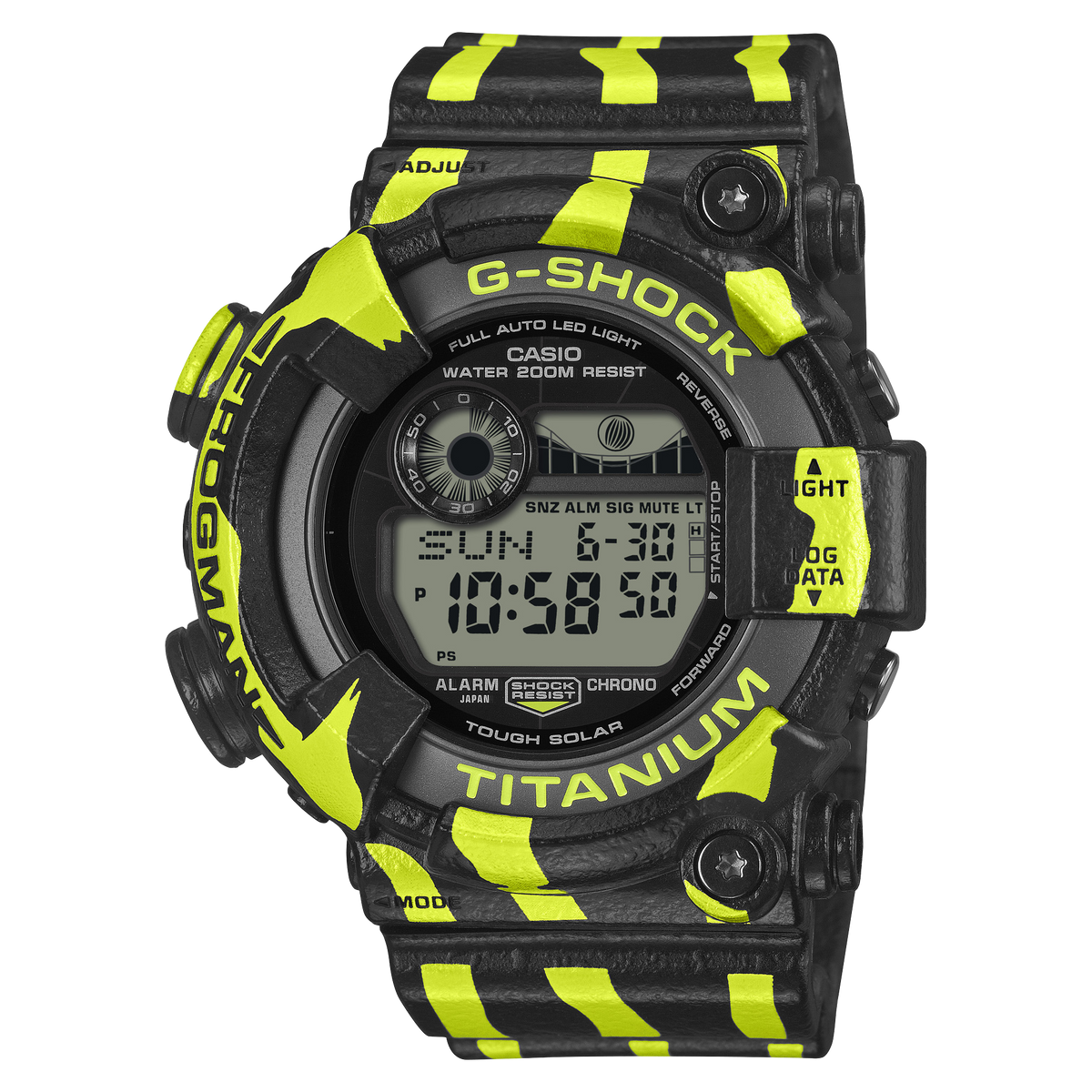 G-Shock Master of G-Sea Frogman 50.3mm Black/Digital Dial Men's Watch GW8200TPF-1