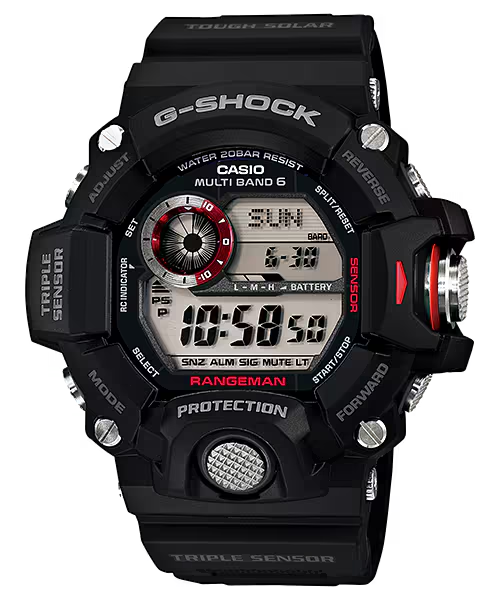 G-Shock Master of G-Land GW-9400 Series 53.5mm Black/Digital Dial Men's Watch GW9400-1