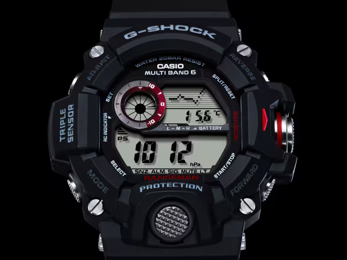 G-Shock Master of G-Land GW-9400 Series 53.5mm Black/Digital Dial Men's Watch GW9400-1