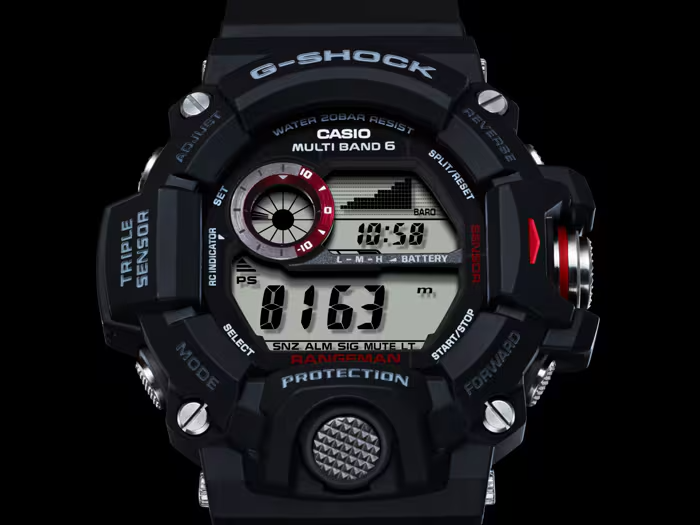 G-Shock Master of G-Land GW-9400 Series 53.5mm Black/Digital Dial Men's Watch GW9400-1