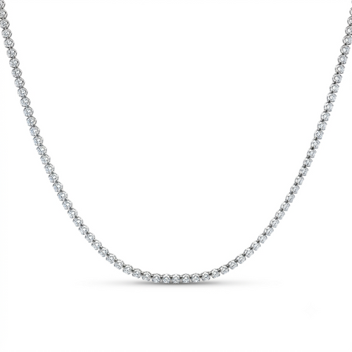 6 Carat Round Diamond Tennis Necklace