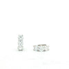 2.00 Carat Lab Grown Diamond White Gold Huggie Earrings