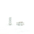 2.00 Carat Lab Grown Diamond White Gold Huggie Earrings