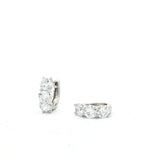 2.00 Carat Lab Grown Diamond White Gold Huggie Earrings