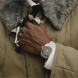 Bremont Terra Nova Jumping Hour 38mm Silver Closed-Case Design Dial Men's Watch TN38-JH-SS-CC-B