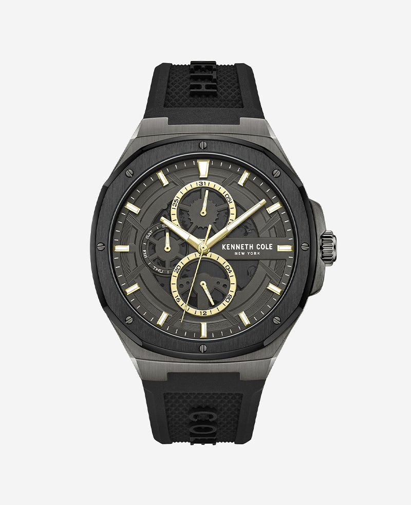 Kenneth Cole New York 43.5mm Dress Sport Gunmetal Men's Watch KCWGQ0047202